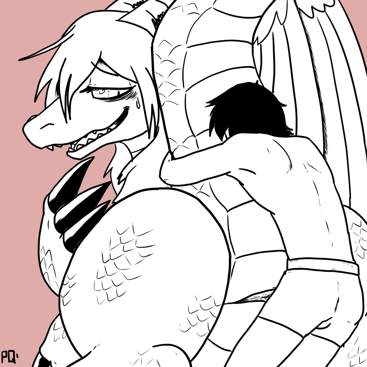 Human Males with Feral Female Dragons page 6 full