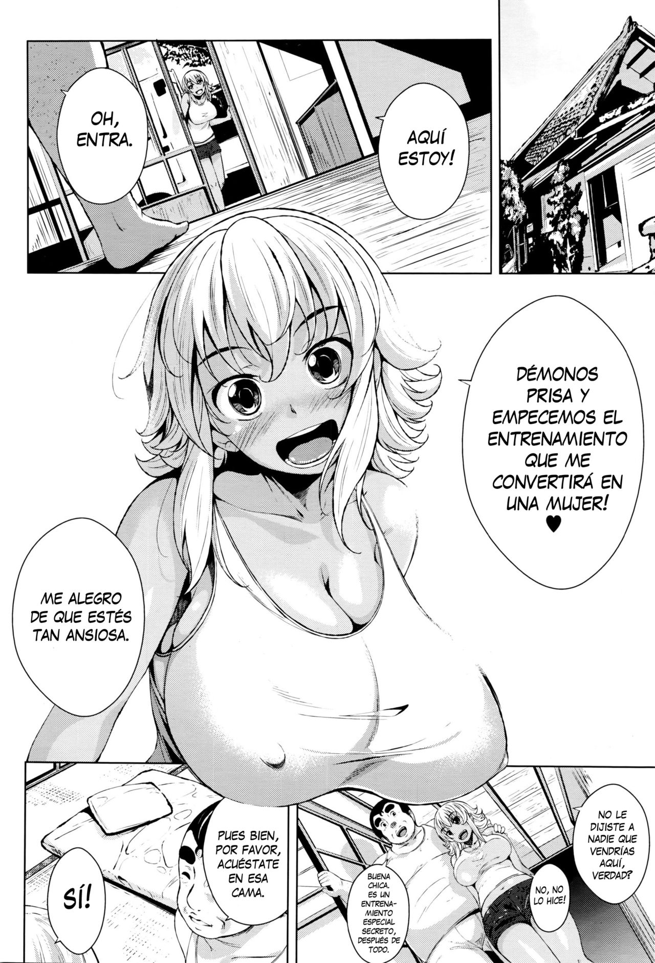 Hiyake Musume to Massage Oji-san page 4 full