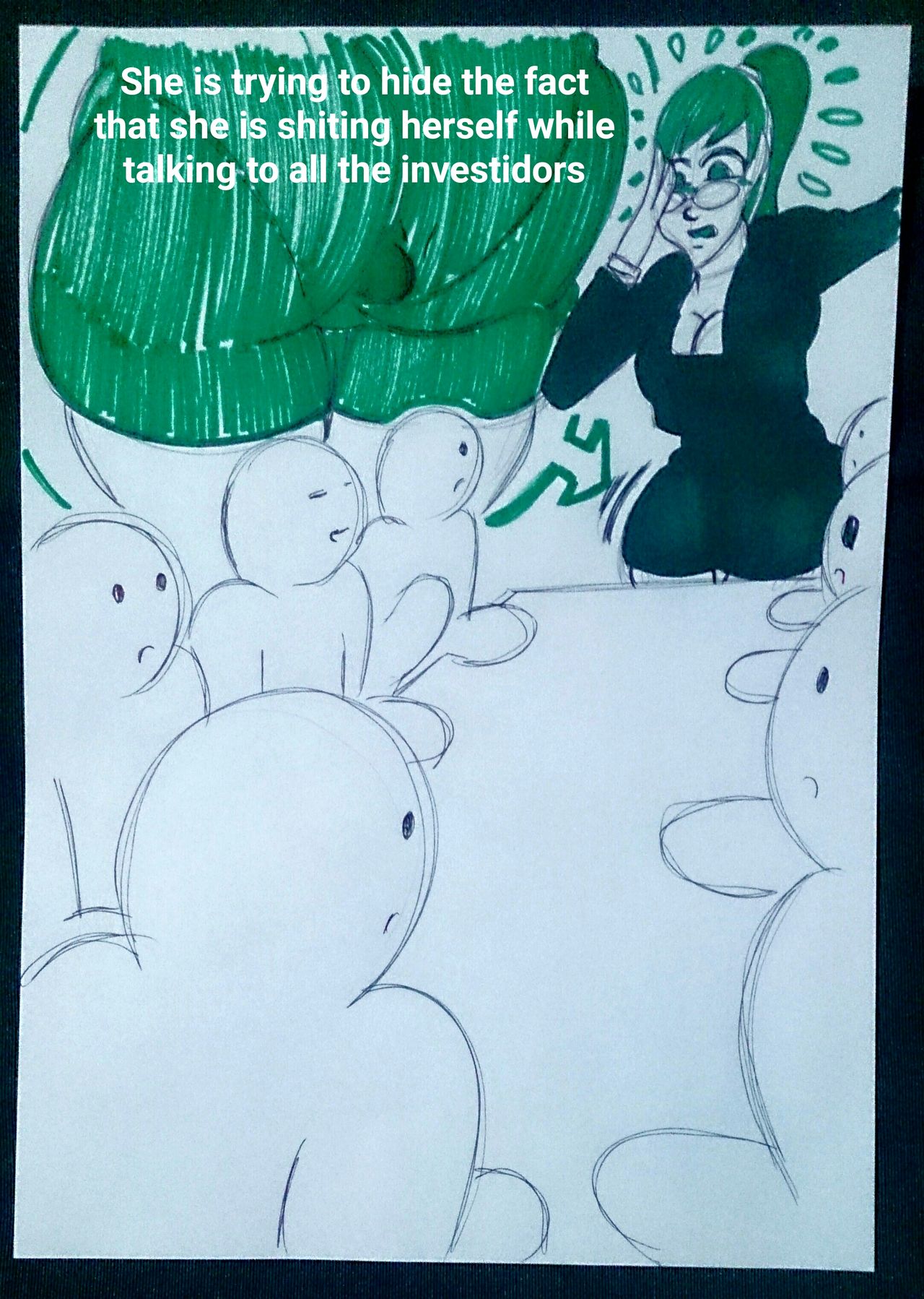 She shit herself on a conference/He will help her on it page 1 full