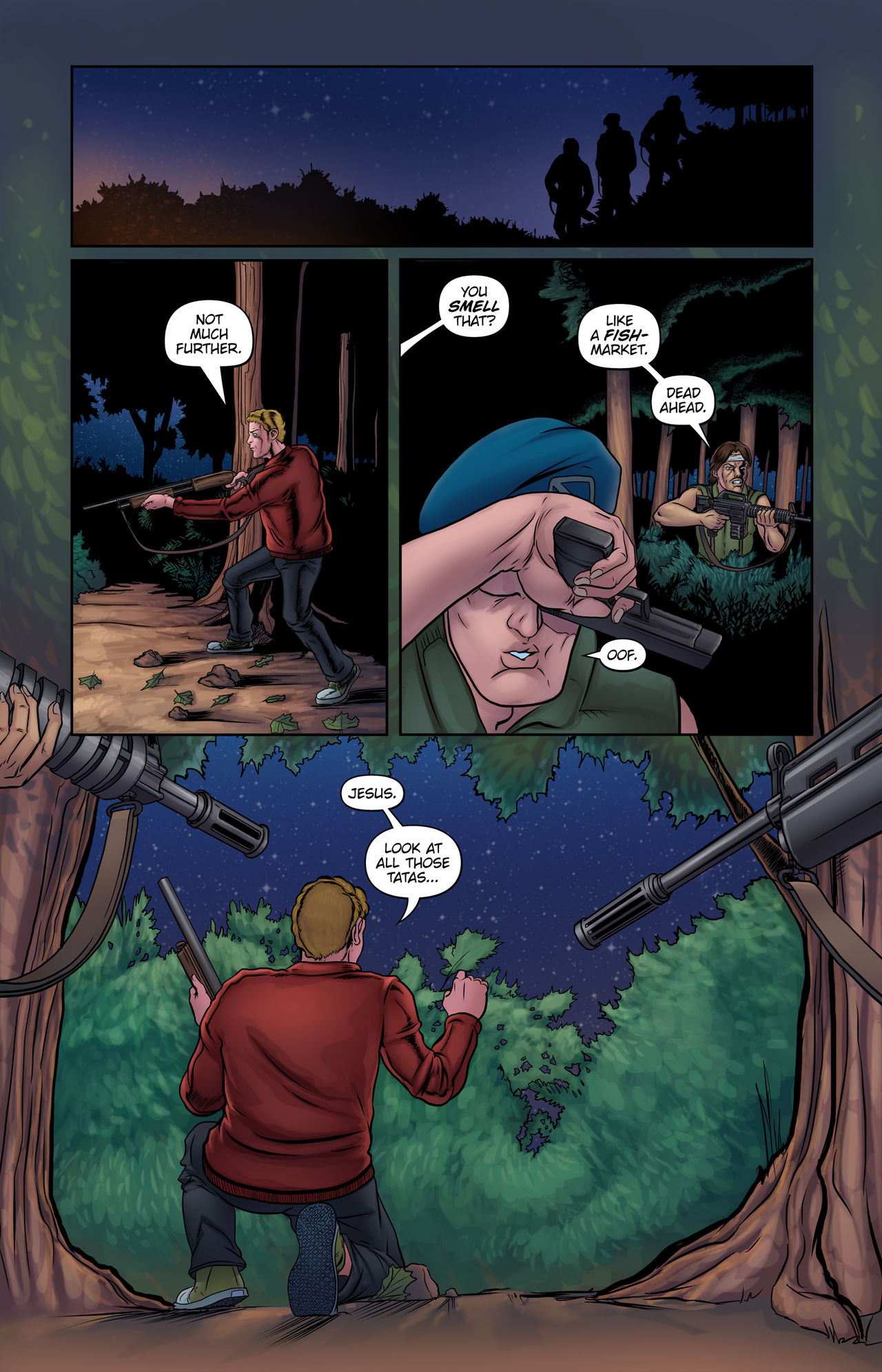 Lesbian Zombies From Outer Space #7 page 1 full