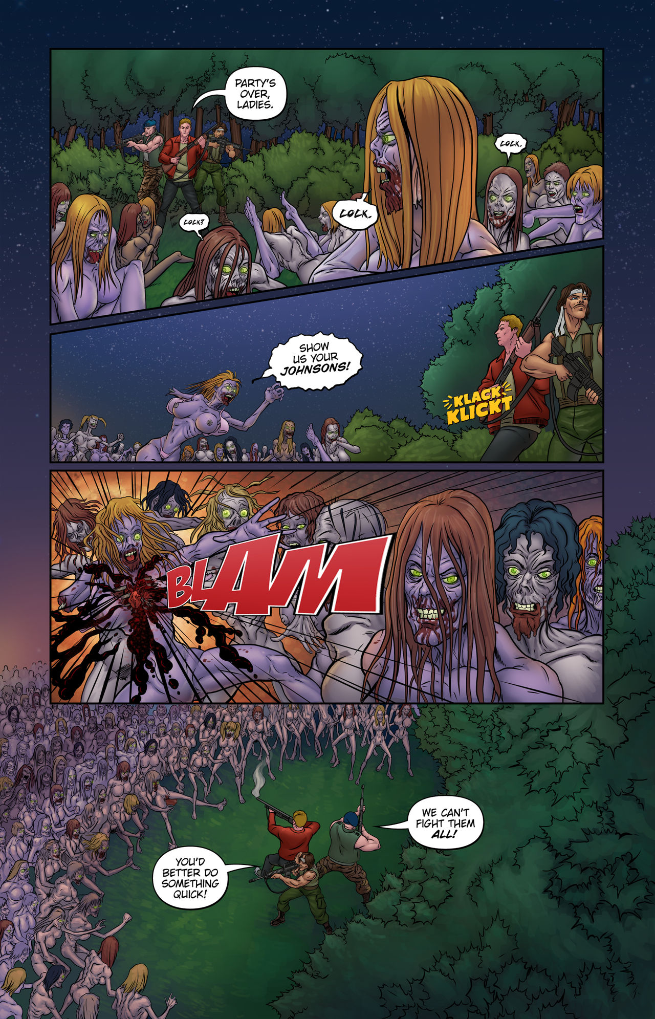 Lesbian Zombies From Outer Space #7 page 3 full