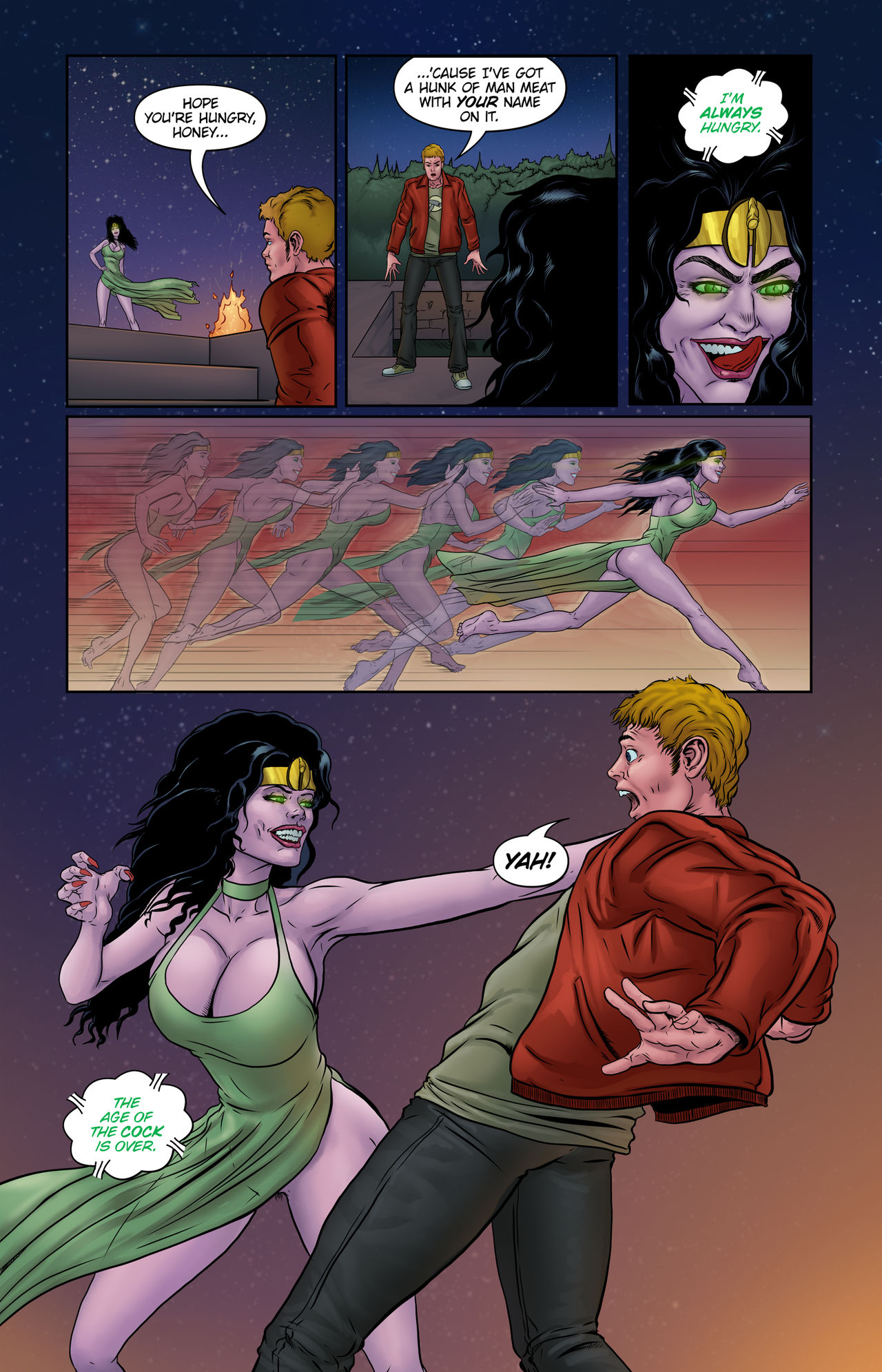Lesbian Zombies From Outer Space #7 page 6 full