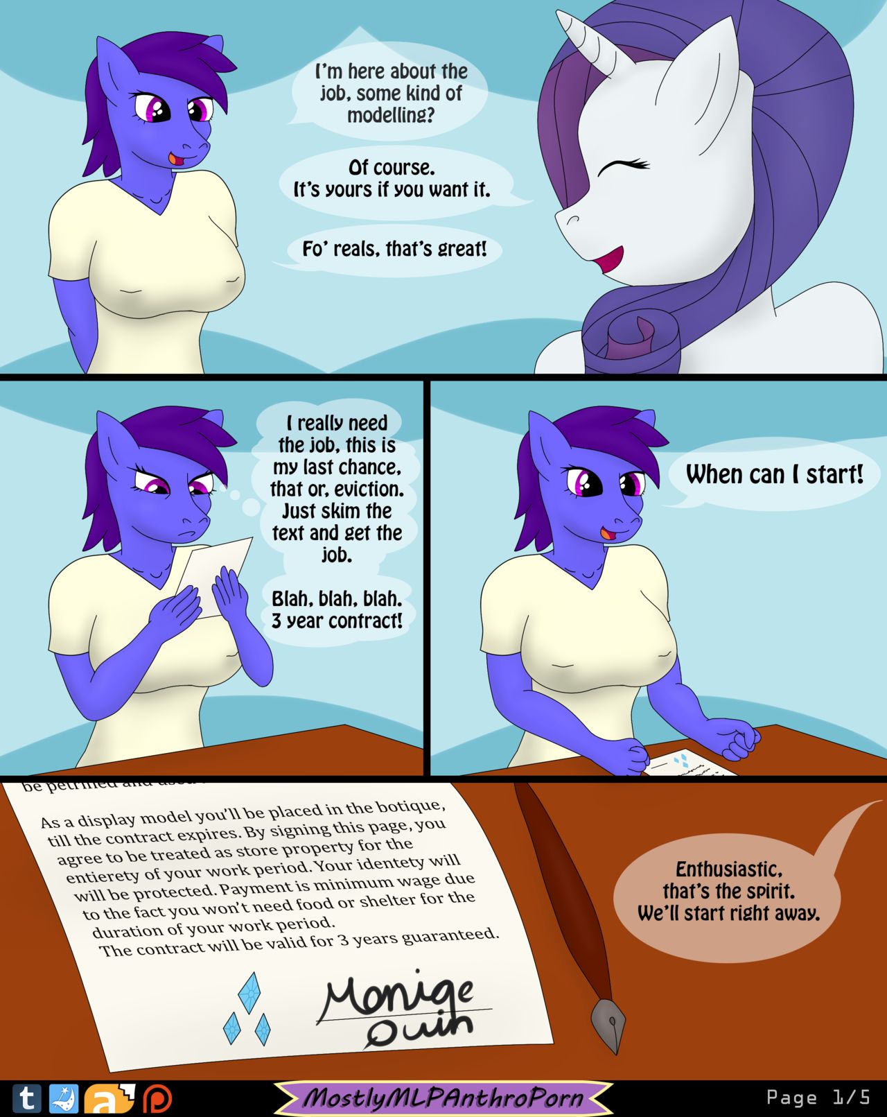 Rarity's Mannequin page 2 full