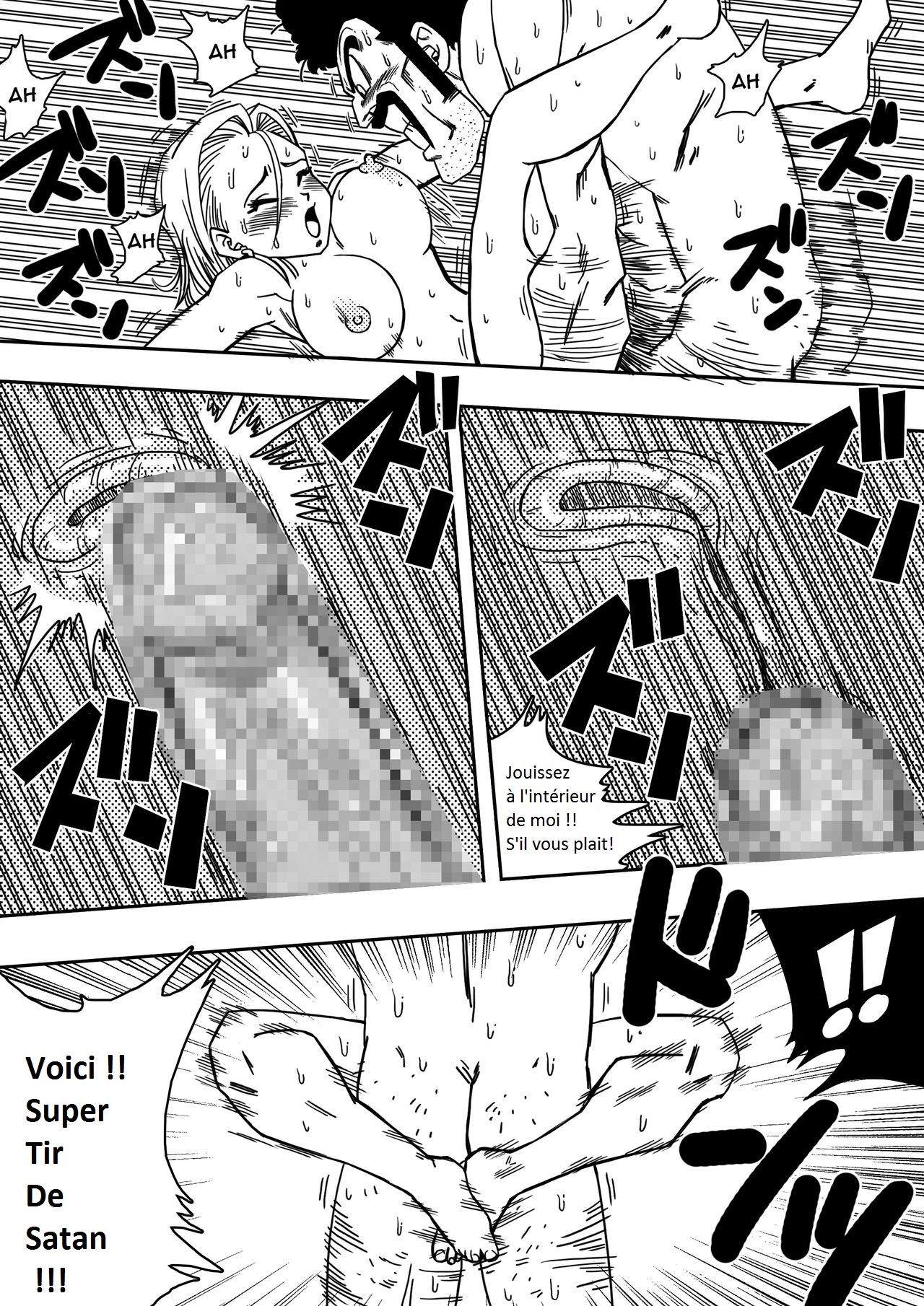 18-gou to Mister Satan!! Seiteki Sentou! page 10 full