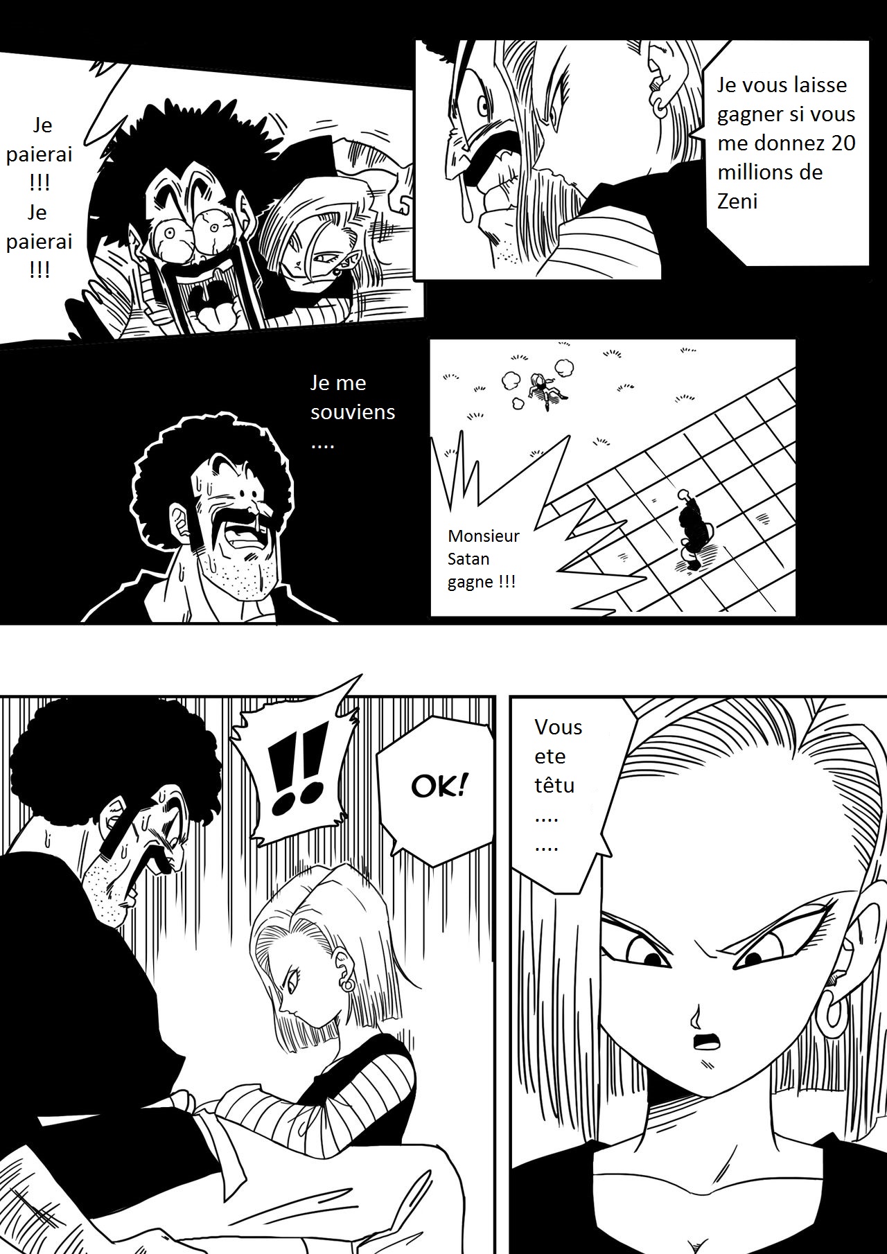18-gou to Mister Satan!! Seiteki Sentou! page 2 full