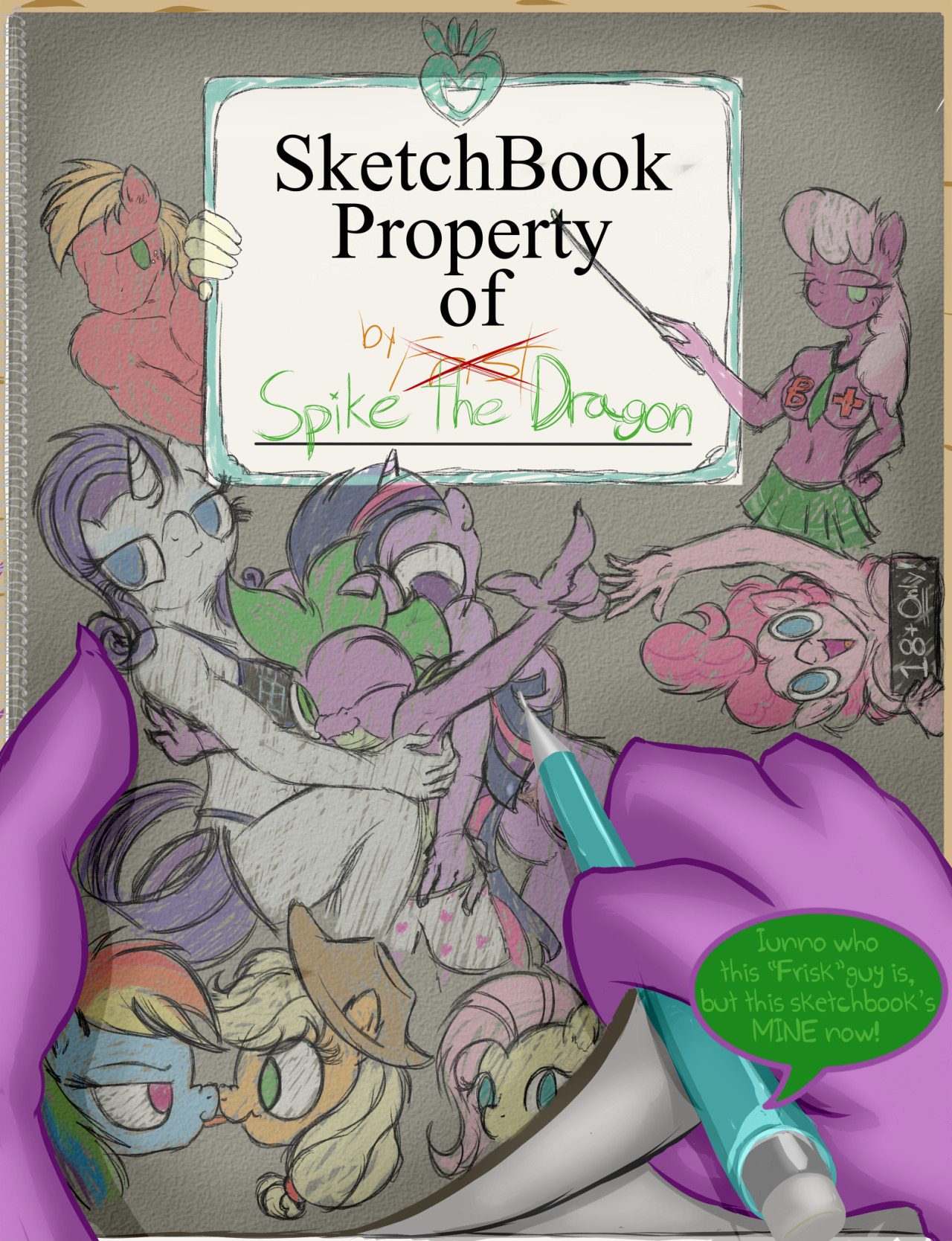Sketchbook: property of spike page 1 full