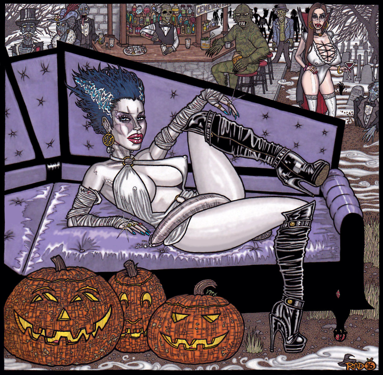 Halloween Hangout with Futa Bride page 1 full