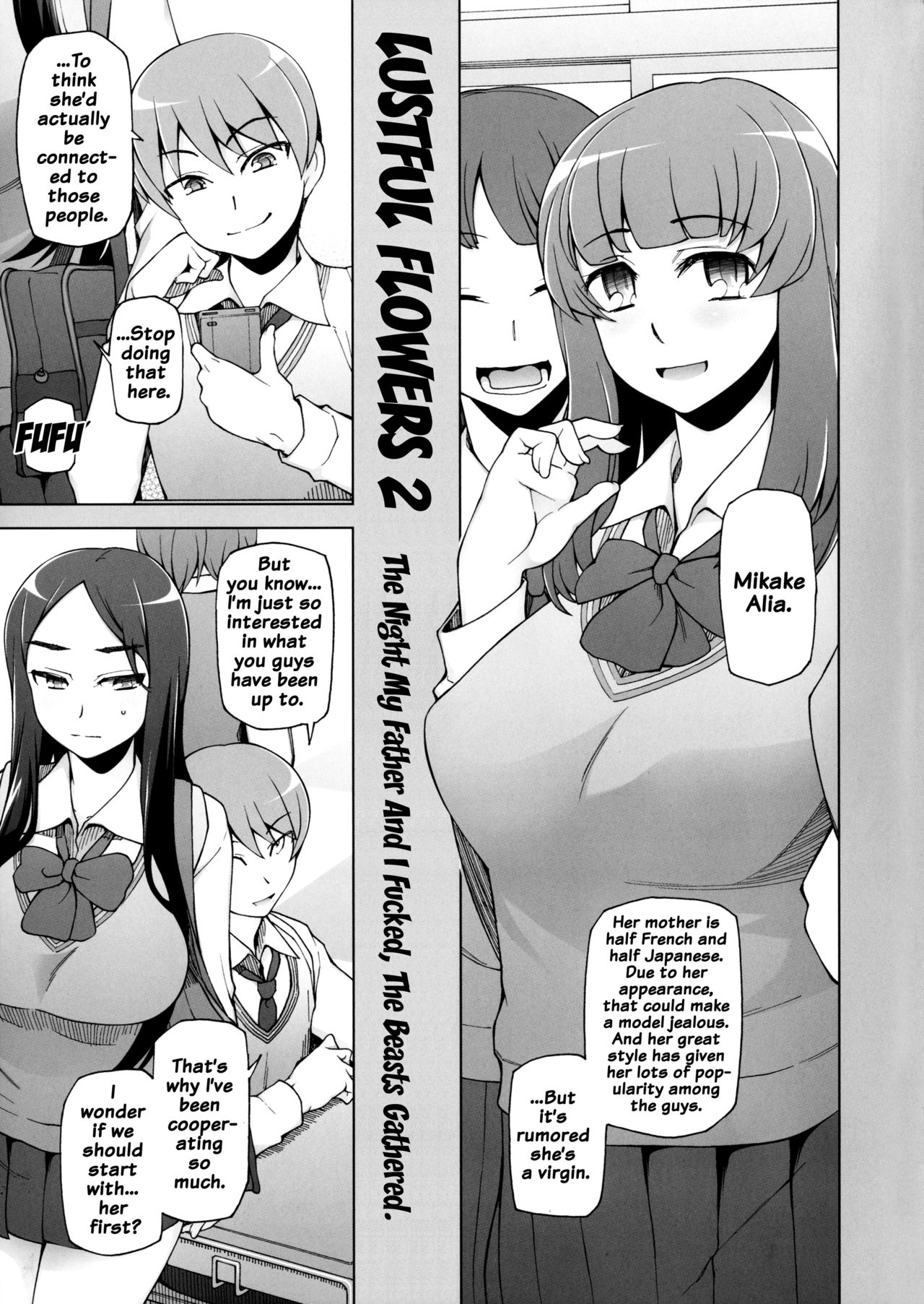 Lustful Flowers 2 Chichi to Aishiatta Yoru ni, Kemono-domo wa Tsudou. page 4 full