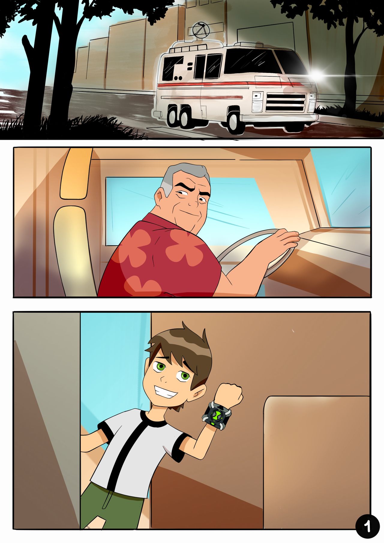 Amazing Adventures of Gwen and Her Abusive Grandfather page 1 full