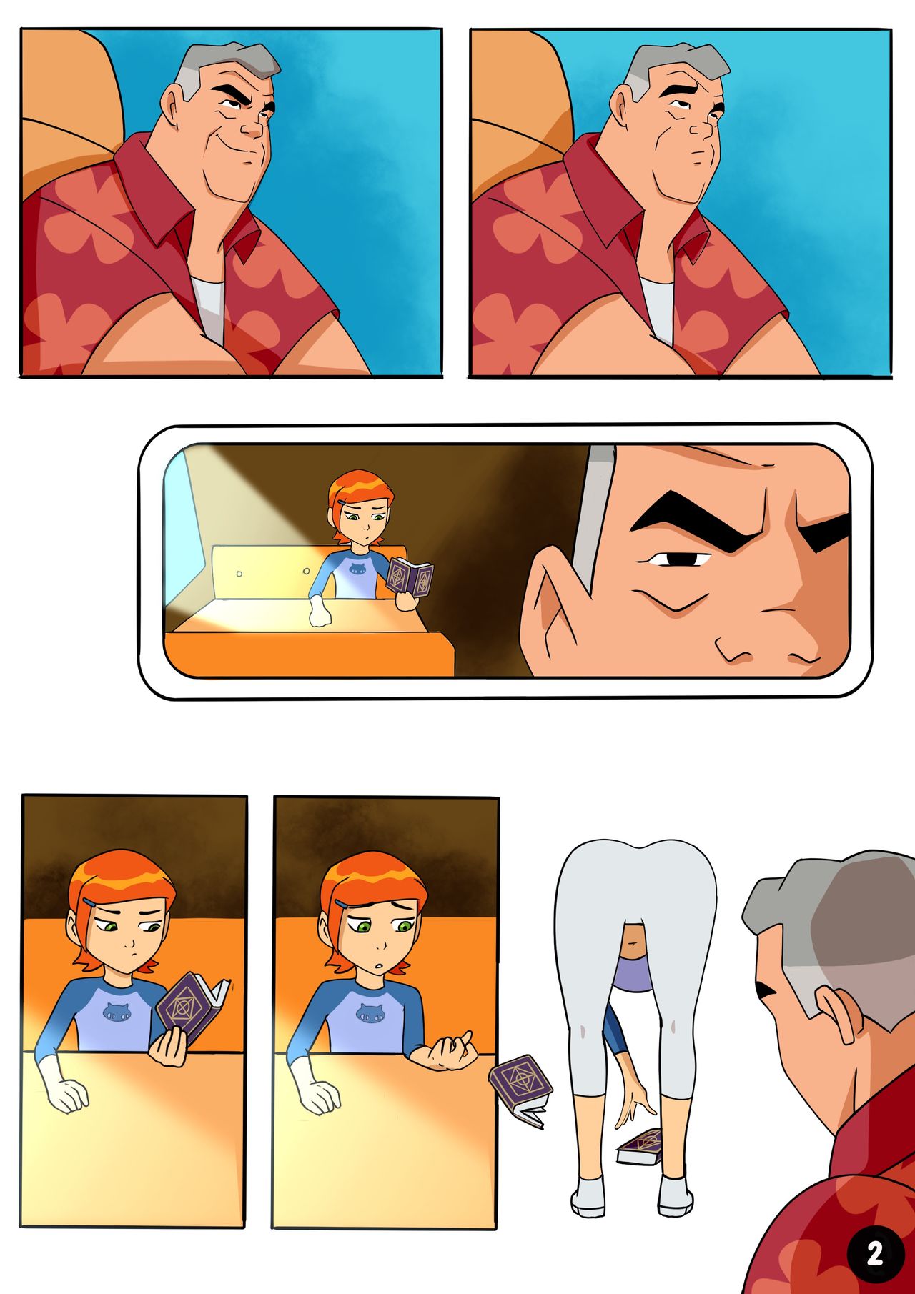 Amazing Adventures of Gwen and Her Abusive Grandfather page 2 full