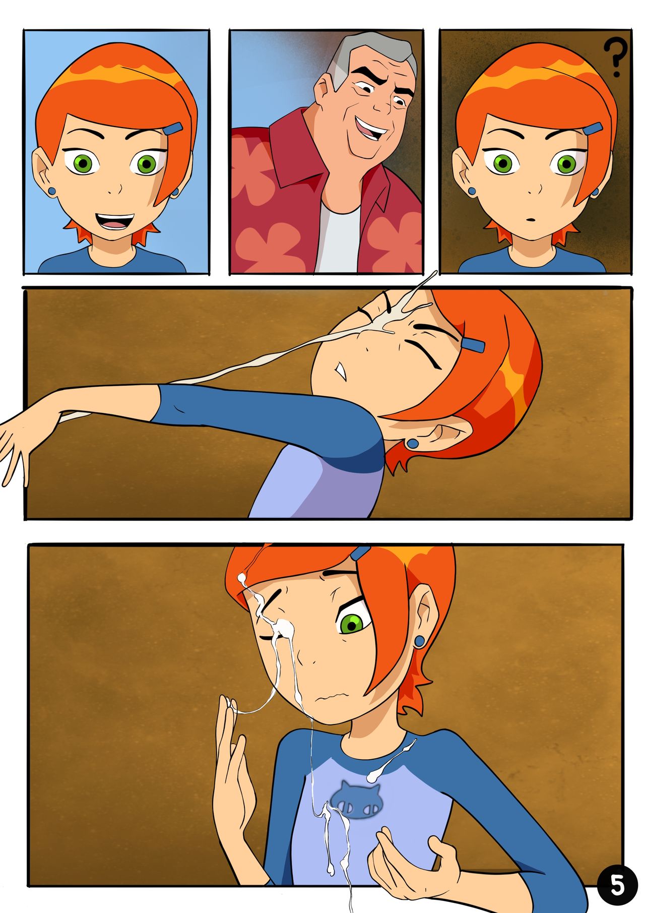 Amazing Adventures of Gwen and Her Abusive Grandfather page 5 full