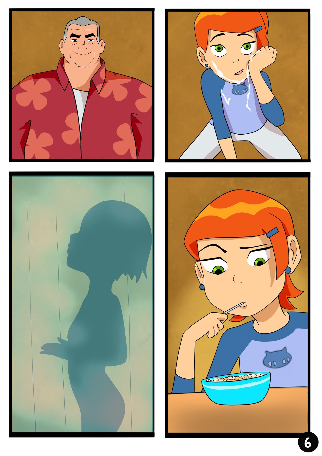 Amazing Adventures of Gwen and Her Abusive Grandfather page 6 full