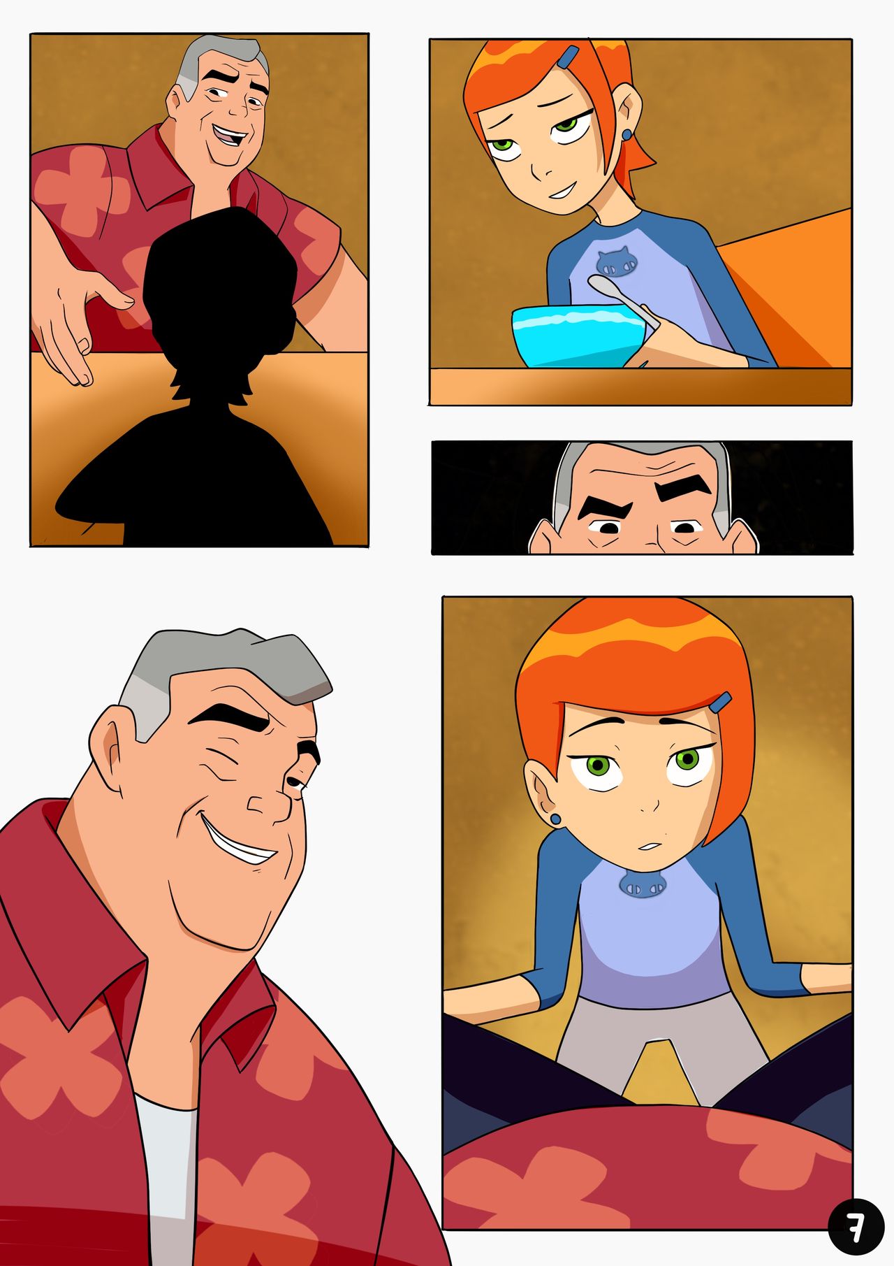 Amazing Adventures of Gwen and Her Abusive Grandfather page 7 full