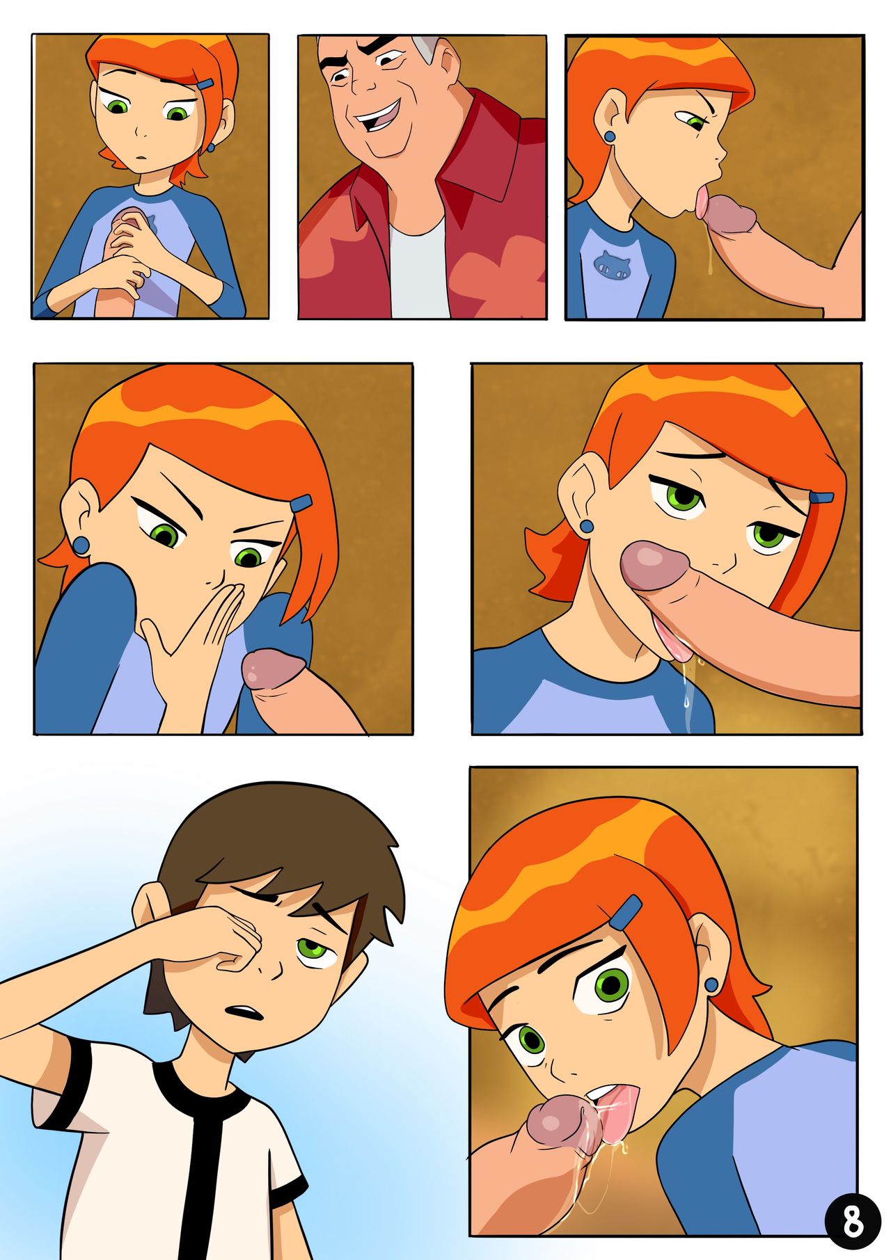 Amazing Adventures of Gwen and Her Abusive Grandfather page 8 full