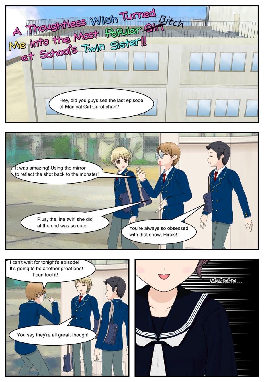A Thoughtless Wish Turned Me Into The Most Popular Bitch At School's Twin Sister page 1 full