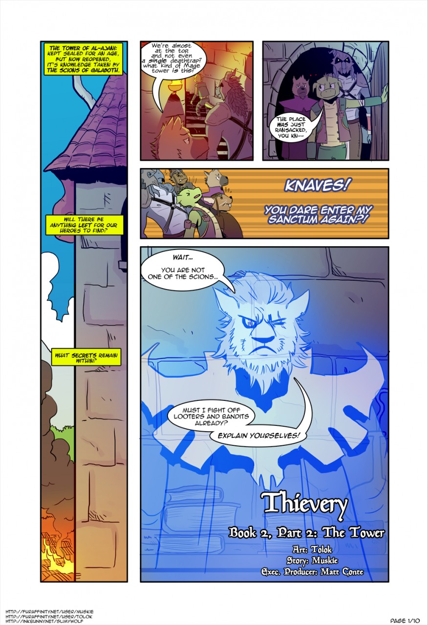 Thievery - Book 2, Part 2: The Tower page 1 full