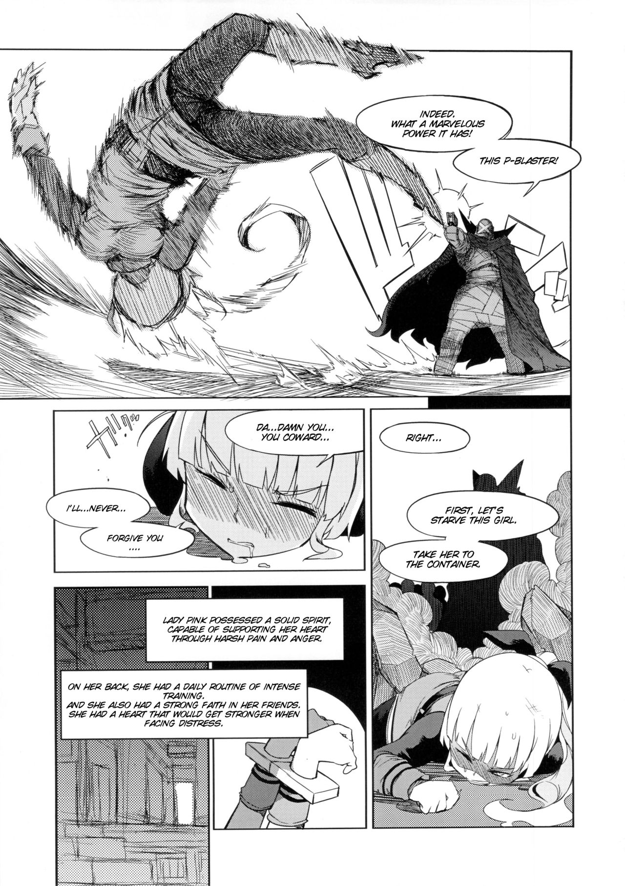 the Pink - Tokusatsu Heroine Tsukamaeta!!! Part A page 7 full