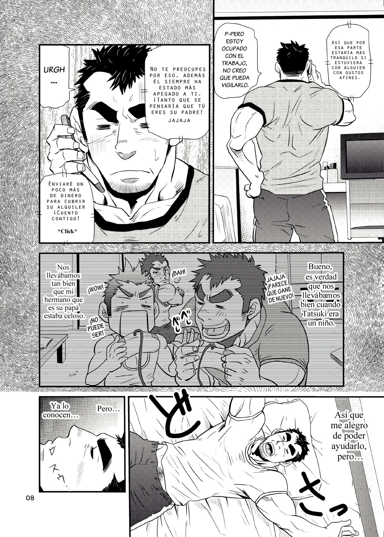 Oi Oji!! ~Oi ga Tawawa ni Minottaseide~ | ~Nephew and Old man!~ page 8 full