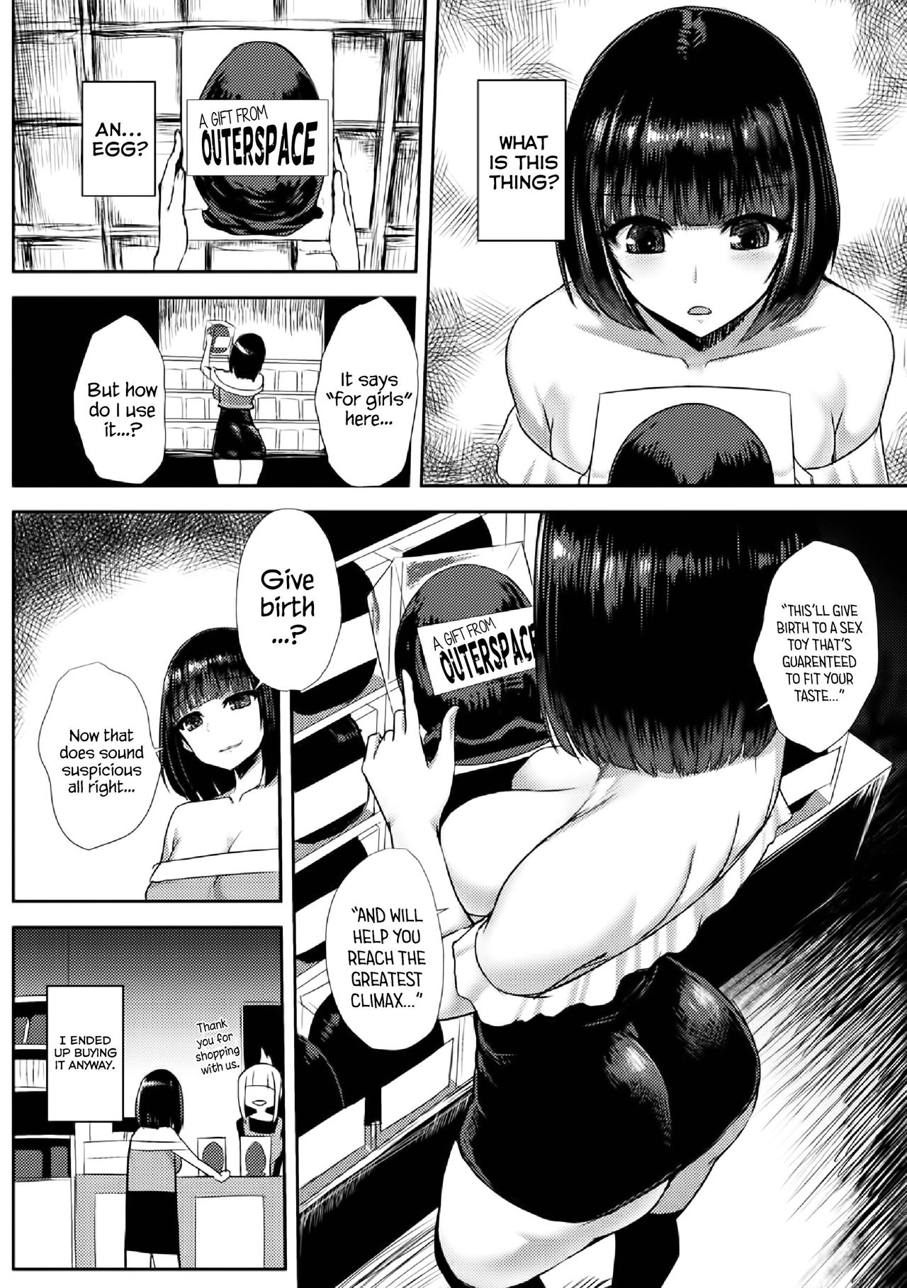 alien vs joshidaisei ~shiri no ana kara umareshi mono~ | Alien vs. College girl ~what's born form one's anus~   =White Symphony= page 2 full