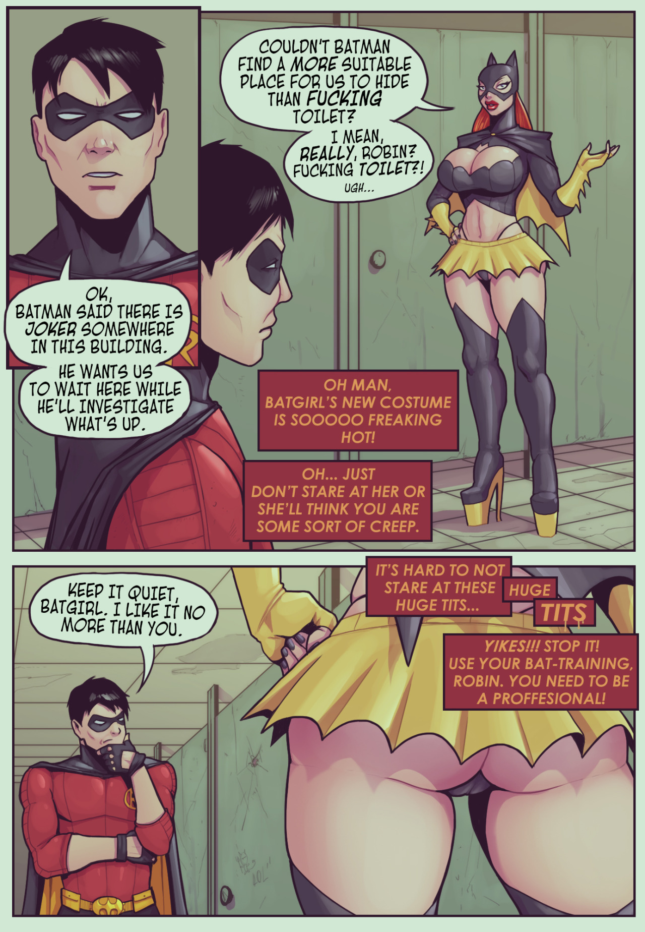 Ruined Gotham: Batgirl loves Robin page 2 full