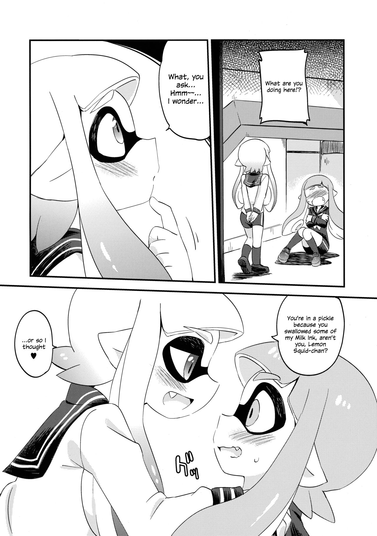 Yuri Ika Gachi♥cchi - Lemon to Milk | Super Lewd Yuri Squids - Lemon and Milk page 5 full