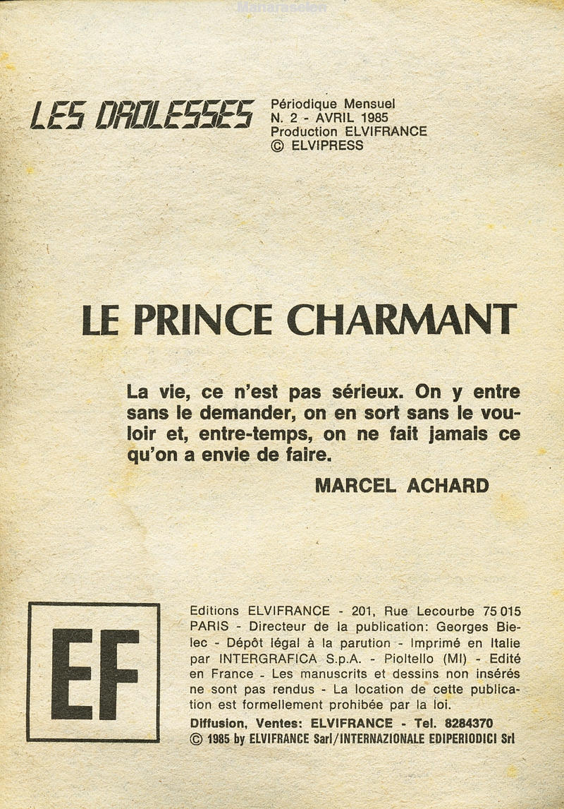 Elvifrance - Les drolesses - 002 - Le prince charmant page 3 full