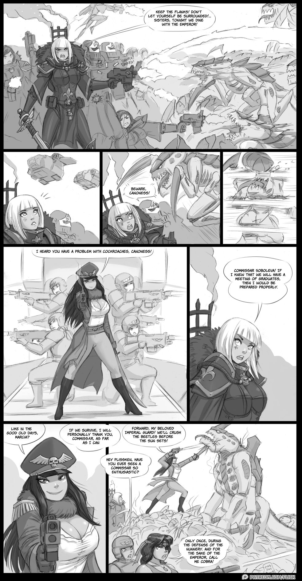 Brother Demetrius and Battle Sisters page 3 full