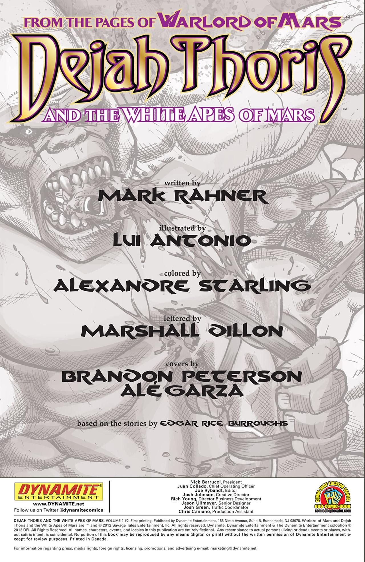 Dejah Thoris And The White Apes Of Mars 02 page 3 full