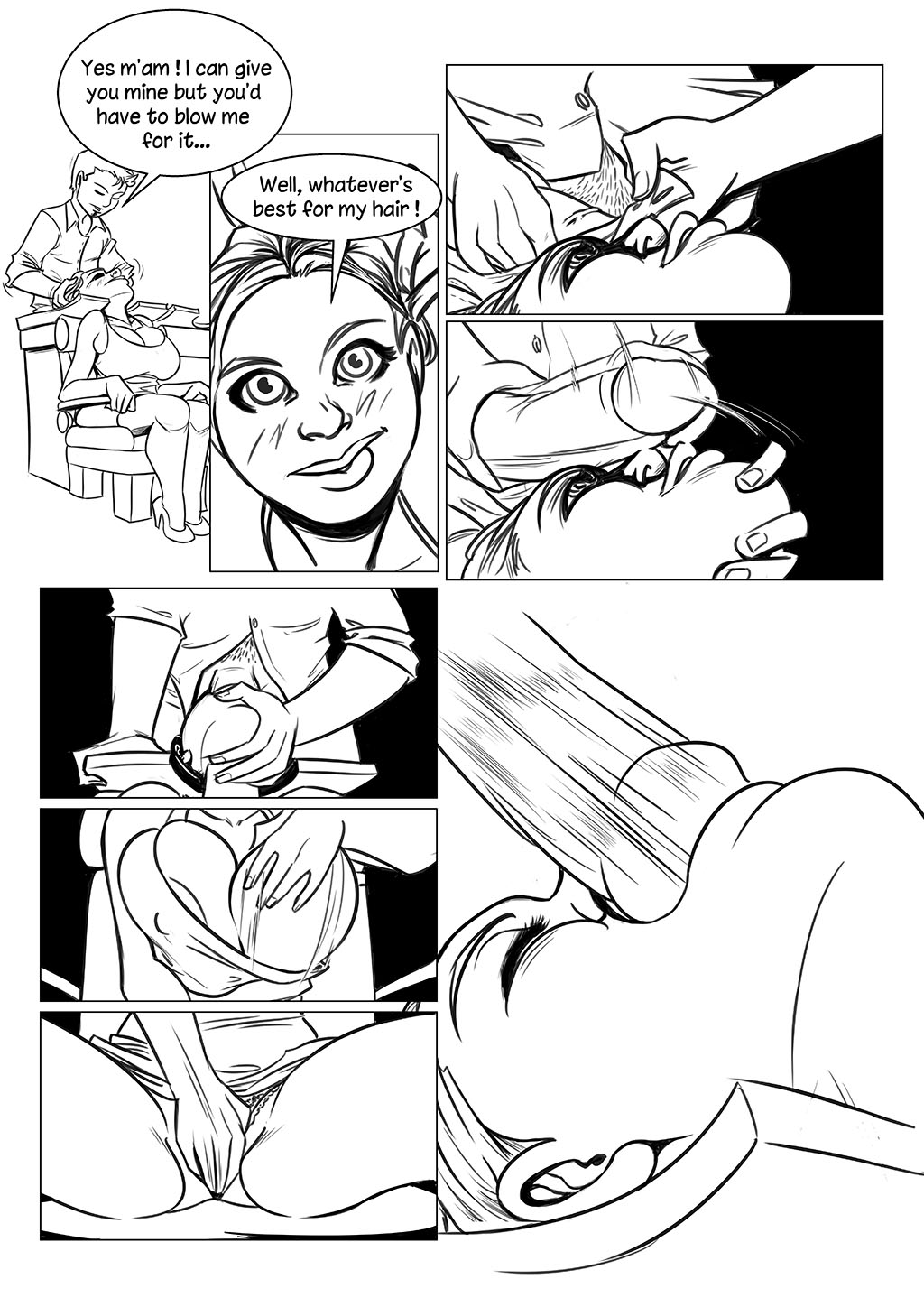 Hair Cum Hair Cut page 2 full
