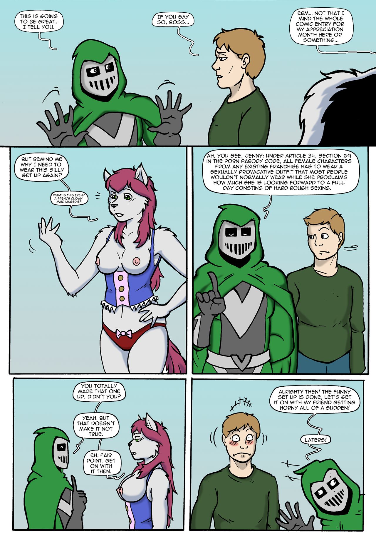 Yet Another Porn Parody Comic in the Making page 1 full