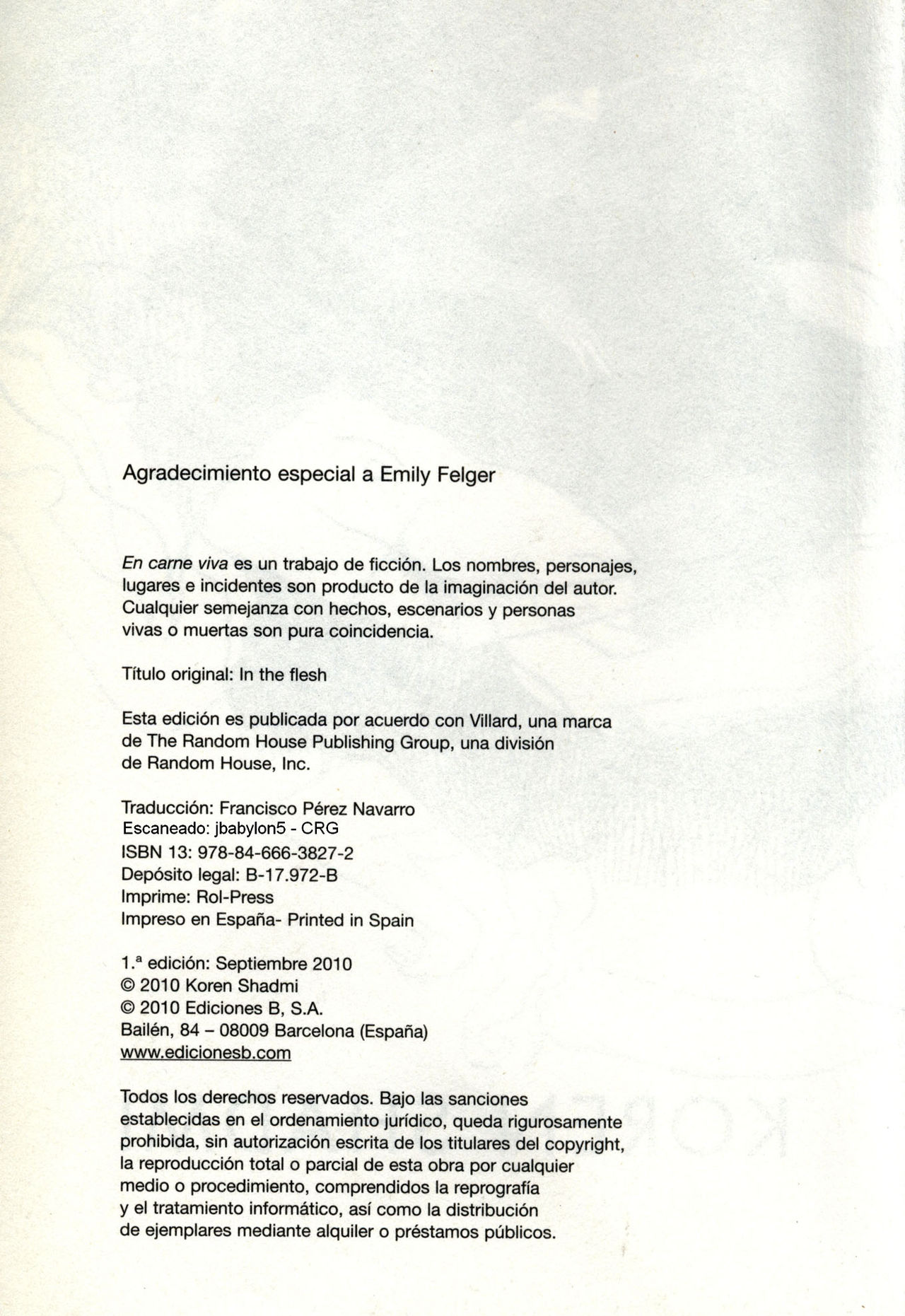 En carne viva, Historias page 4 full
