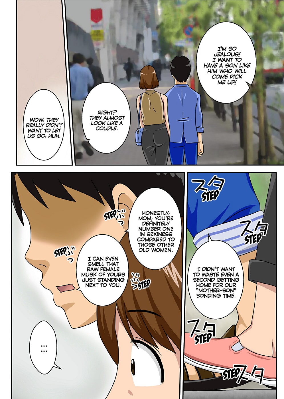 Toiu wake de Kaa-san to Kyou mo Bed no Uede, Hada o Awaseru Omo ni Hageshiku | For this Reason I'm Going to be Grinding Intensively Skin-to-Skin Against my Mom Again Today in Bed page 4 full