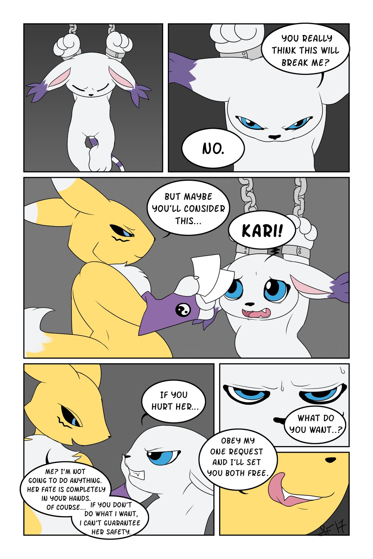 Gatomon's Humilhation page 1 full
