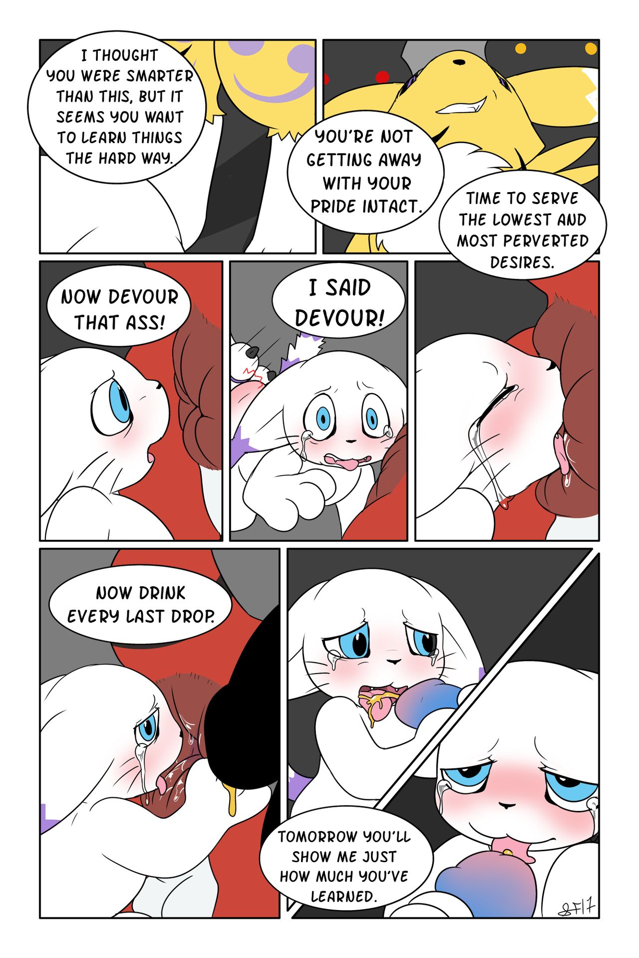 Gatomon's Humilhation page 8 full