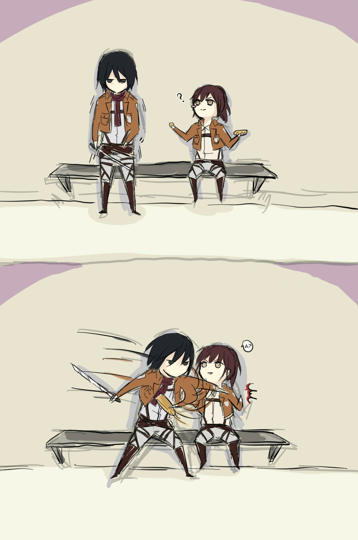 How to Improve Your Relationship with Mikasa | Как тебе подружиться с Микасой? page 10 full