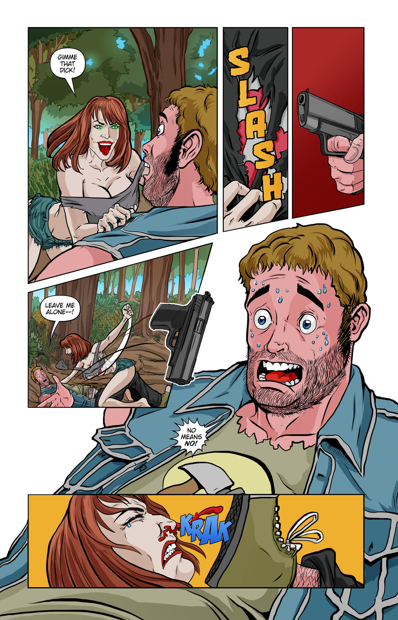 Lesbian Zombies From Outer Space #6 page 8 full