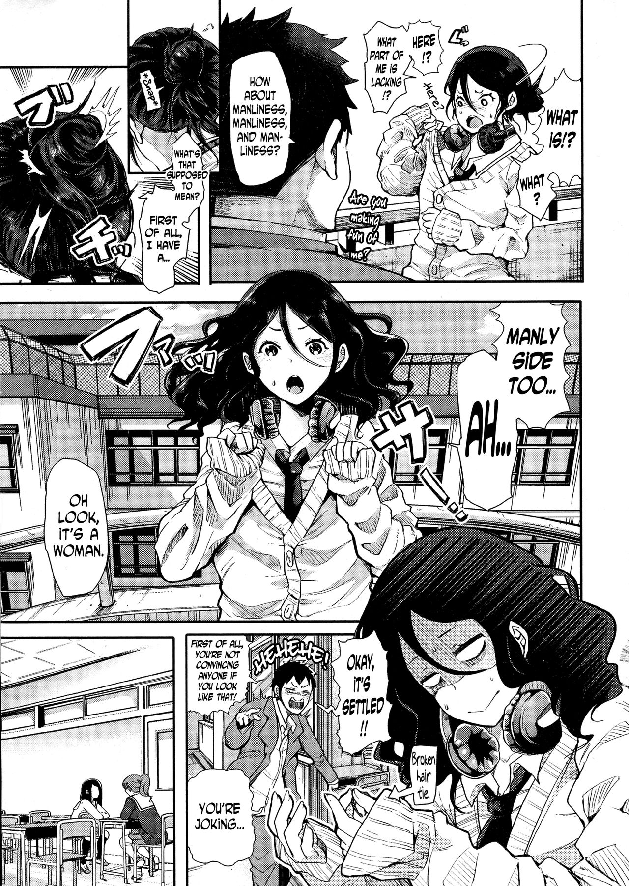 Josou Kouhai-kun x Otokogirai-chan | Crossdressed Kouhai-kun x Man-Hater -chan page 3 full