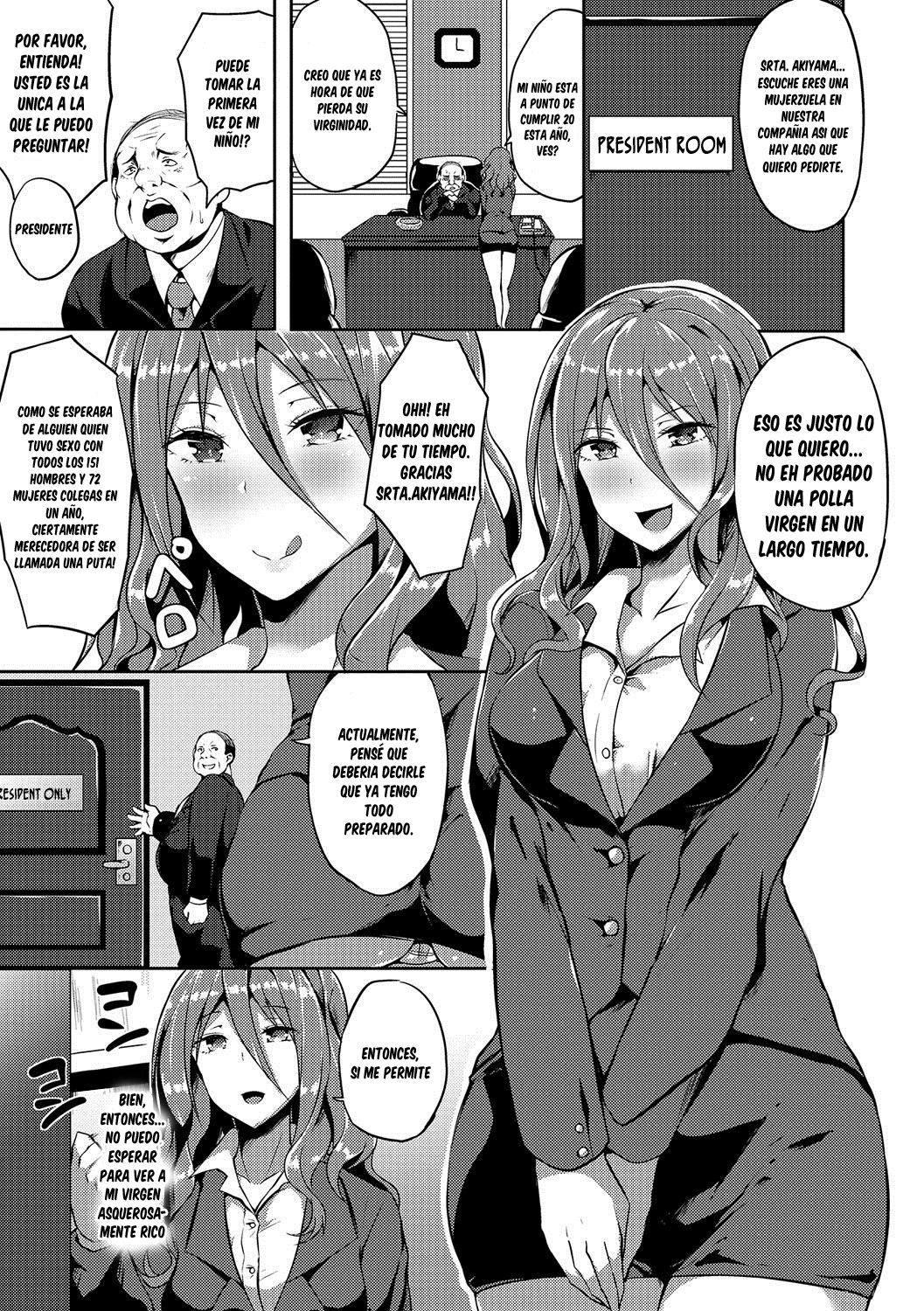 Bitch Onee-san VS Doutei Futanari Reijou | Slutty Bitch VS Young Virgin Futanari page 5 full