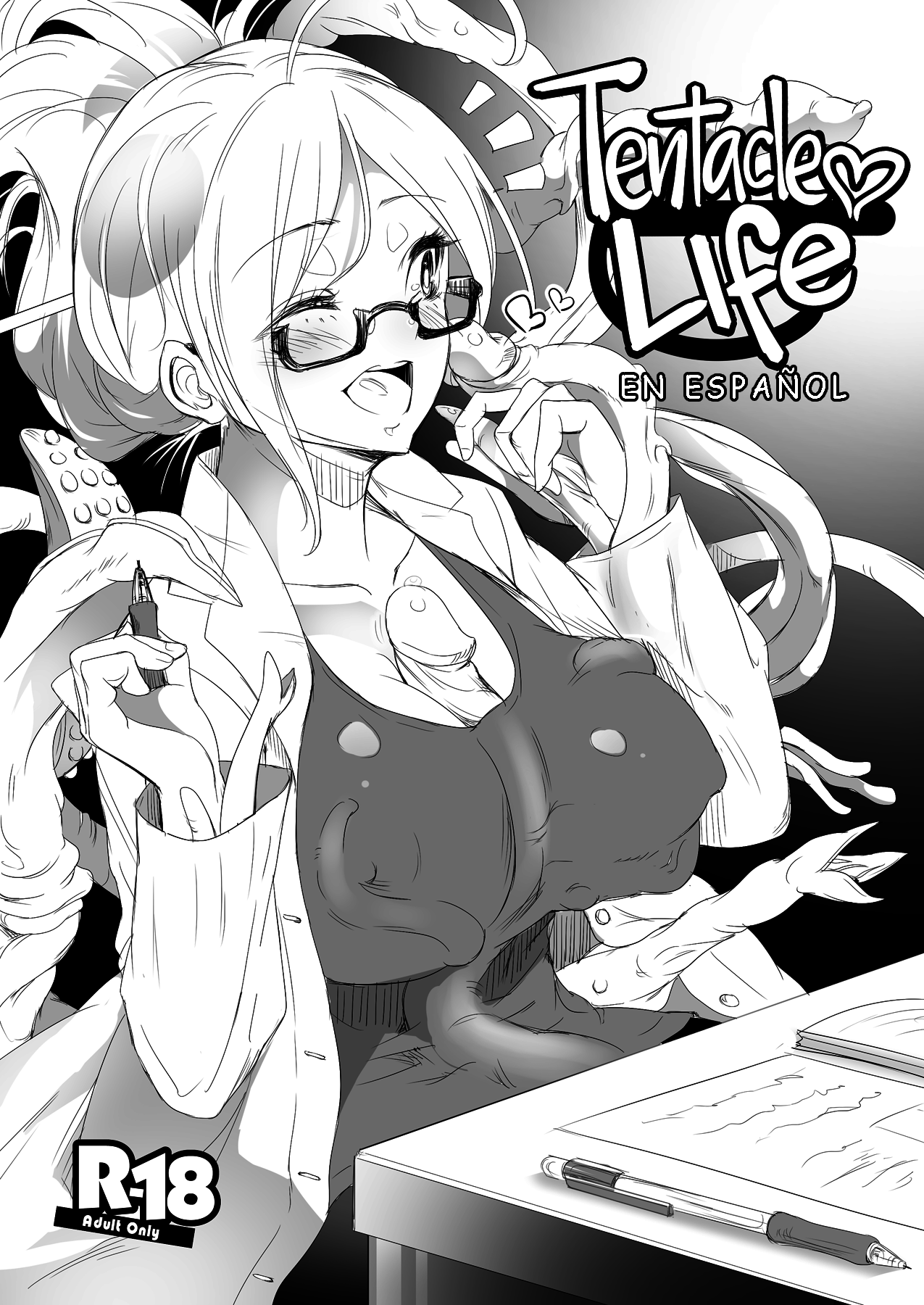 Shokushu to Issho ni Nakayoku Kurasou! | Una Vida Entre Tentaculos page 1 full