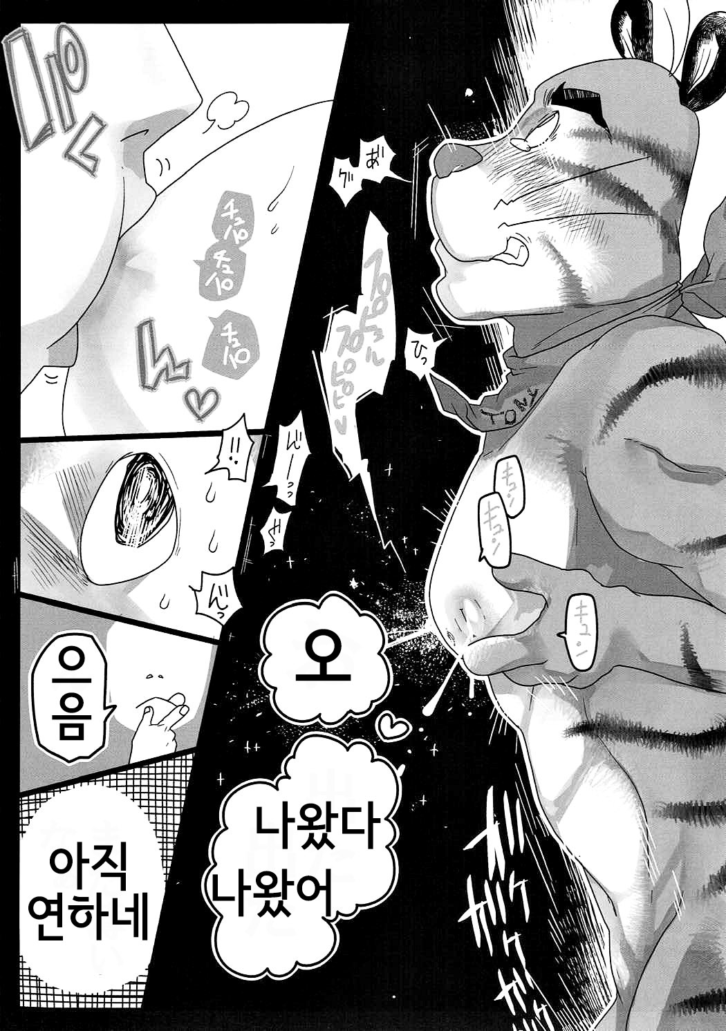 Tora Chichi Sakunyuu | 호랑이 찌찌 젖 짜기 page 9 full