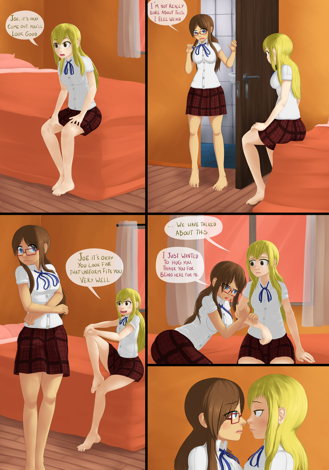 Nerd versus Yuri Love Goddess - True Love page 1 full