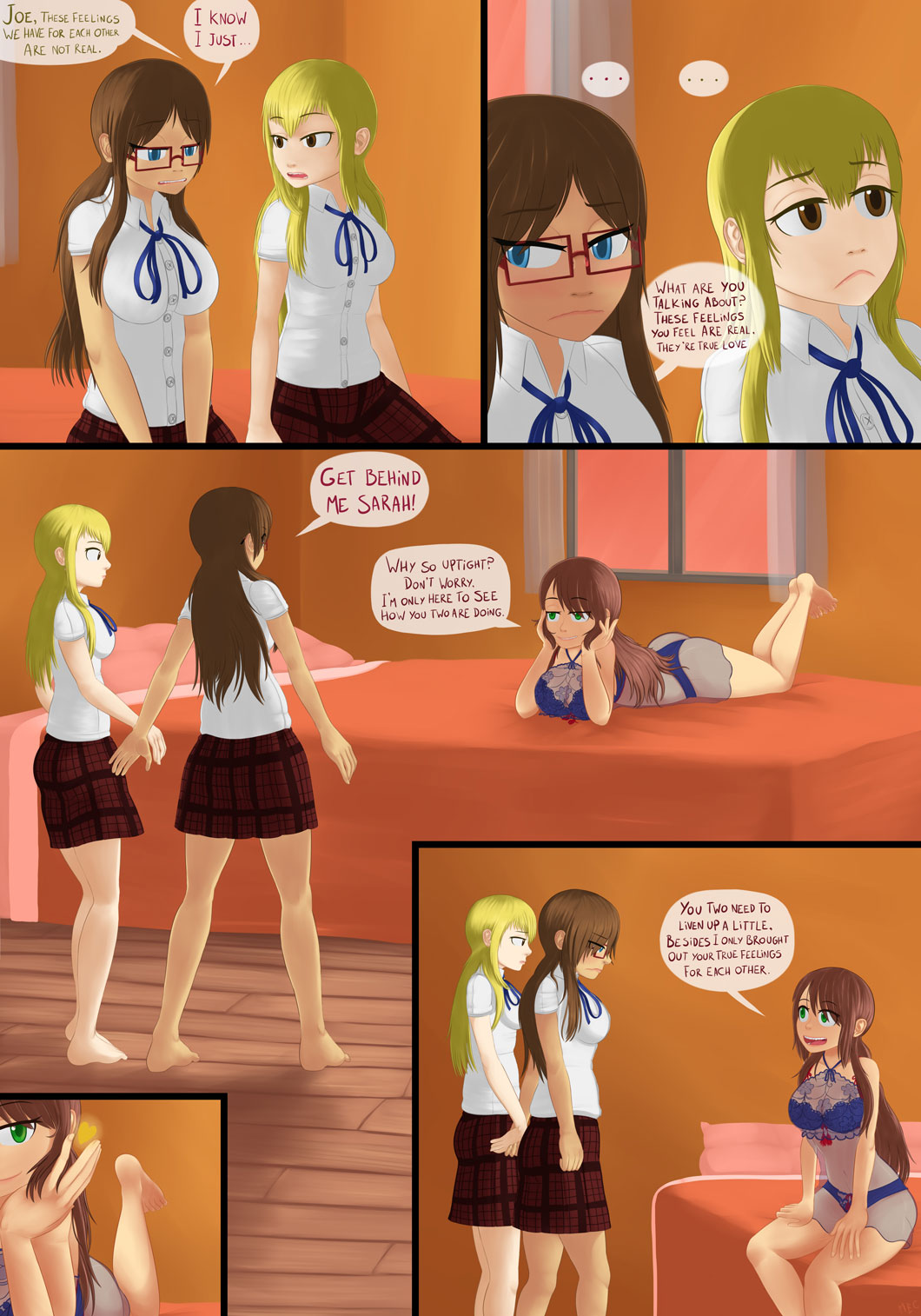 Nerd versus Yuri Love Goddess - True Love page 3 full