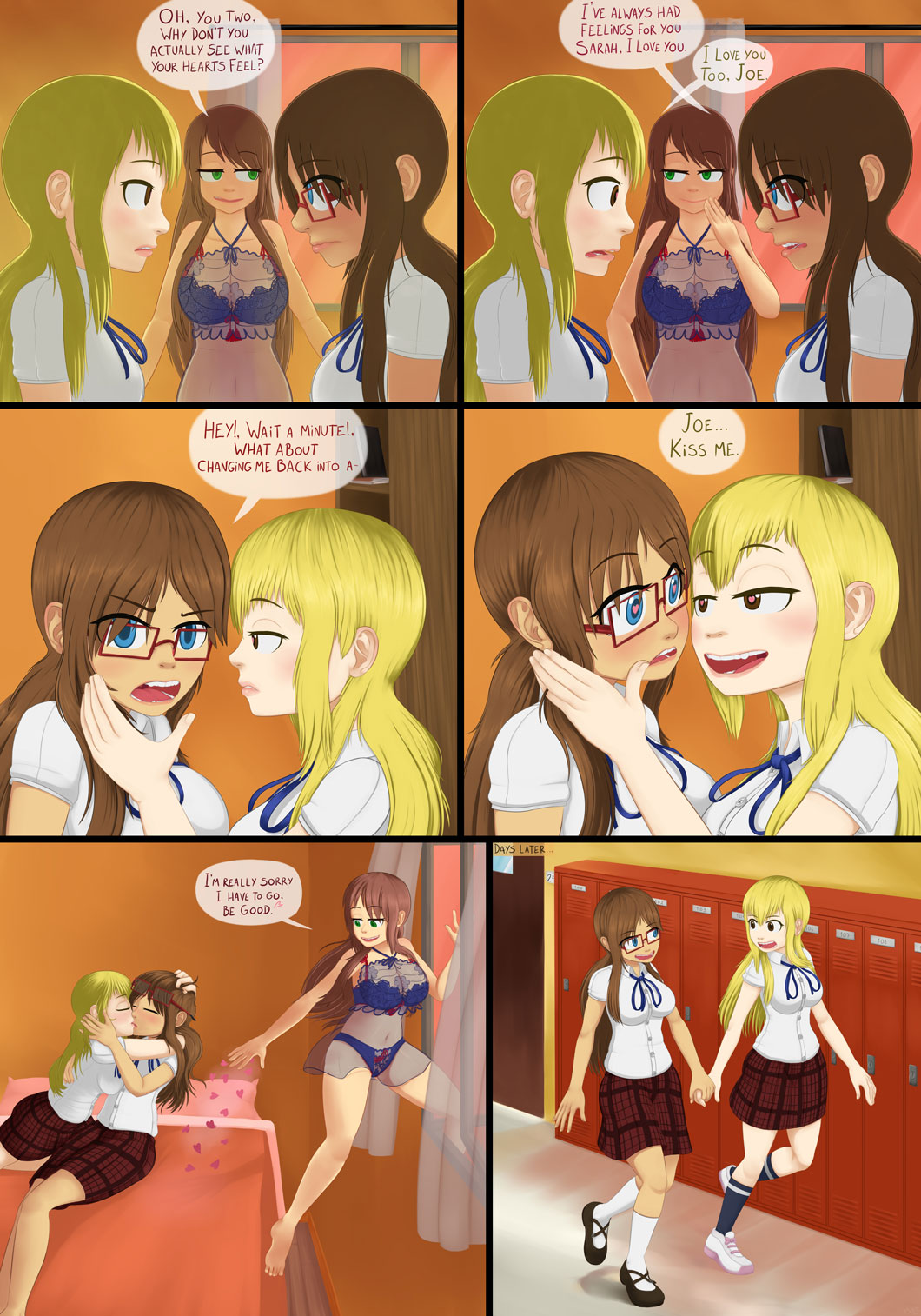 Nerd versus Yuri Love Goddess - True Love page 4 full